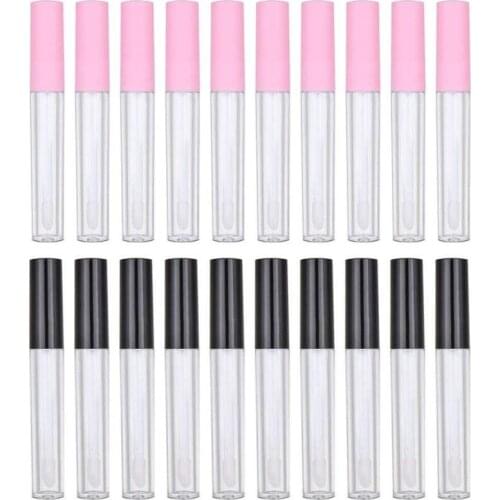 10 Stuks 2.5ml Round Lip Gloss Empty Tube Refillable Lip Gloss Tubes Mini DIY Lipgloss Containers Bottles Tubes Makeup Plastic