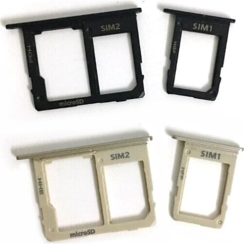 10PCS New Dual Single Sim Tray For Samsung Galaxy A6 2018 A600F A605F SIM Card Tray Slot Holder Replacement Part