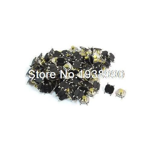 100pcs 5x5x3mm 4-Pin Momentary Pushbutton Panel PCB SMT Tactile Switch