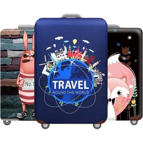 2021 New style World Map Design Luggage Protective Cover Travel Suitcase Elastic Dust Cover For18 to 32Inch Travel Accessories