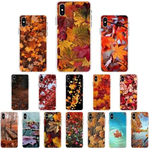 YNDFCNB Autumn leaves Phone Case For iPhone X XS MAX 11 12 pro max 6 6s 7 7plus 8 8Plus 5 5S XR se 2020 case