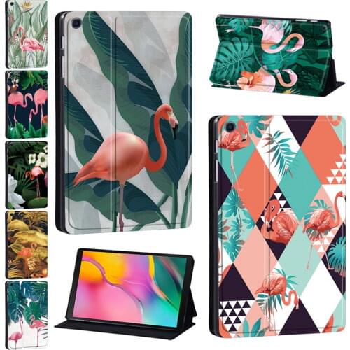 Tablet Case for Samsung Galaxy Tab A 8.0"/9.7"/10.1"/10.5"/Tab E 9.6/Tab S5e 10.5/Tab S6 Lite 10.4 flamingo Series Print Pattern
