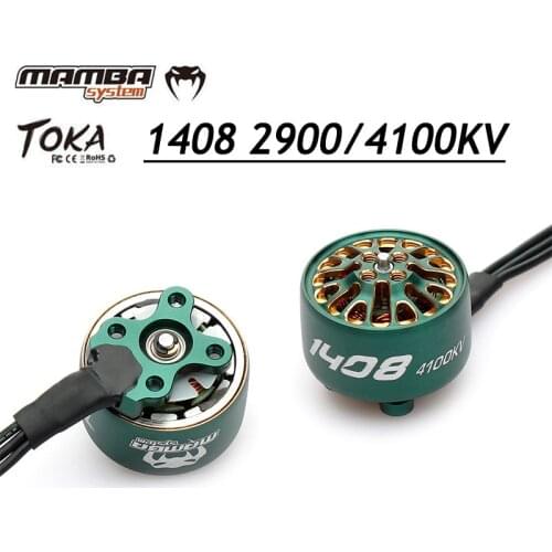 DIATONE MAMBA TOKA 1408 2900KV 4S 4100KV 6S Brushless Racing Motor Green for RC FPV Racing 3-4inch Cinewhoop Ducted Drones DIY
