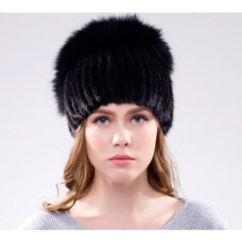 JKP Winter Womens Hat Leather Suede Hat Suede Fox Fur Gold-Plated Hat Female Xing New Womens Fashion Warm Hat DHY18-24