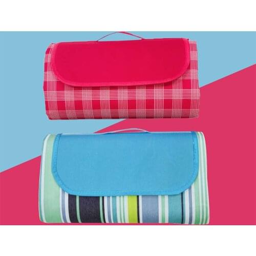 MENFLY Picnic Beach Camping Mat Mattress Portable Blanket Waterproof Collapsible 2x2M PVC Foldable Camp Tent Sleeping Plaid Pad