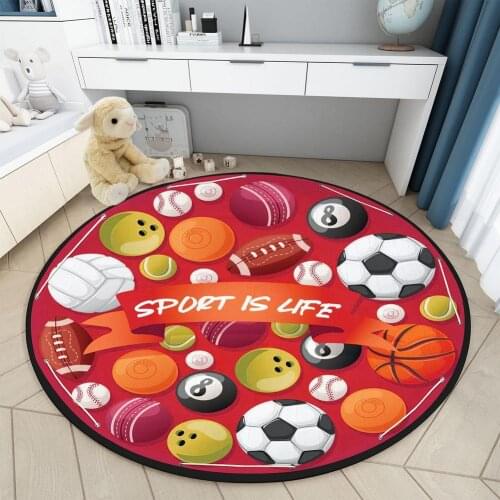 Fashion Soft Carpet Rugs Football Baby Play Mats Child Crawling Blanket Carpet Toys Storage Bag Kids Room Decoration