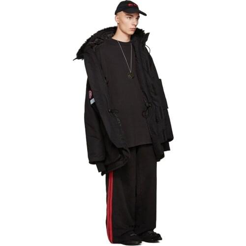 NEW Mens clothing GD Hair Stylist fashion Red side stitching casual Wide Leg pants plus size singer costumes