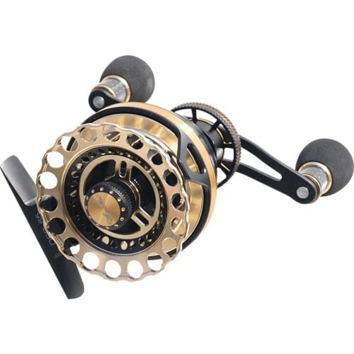 Full Metal DSB65 Raft fishing Micro-lead wheel Speed ratio 3.6:1 Anti seawater 11BB Fishing reel Carbon rocker
