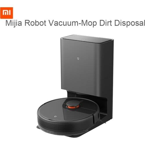 XIAOMI MIJIA Robot Vacuum Cleaner Mop Dirt Disposal Sweeping Washing Mopping 3000PA Cyclone Suction Smart Dust Collection Dock