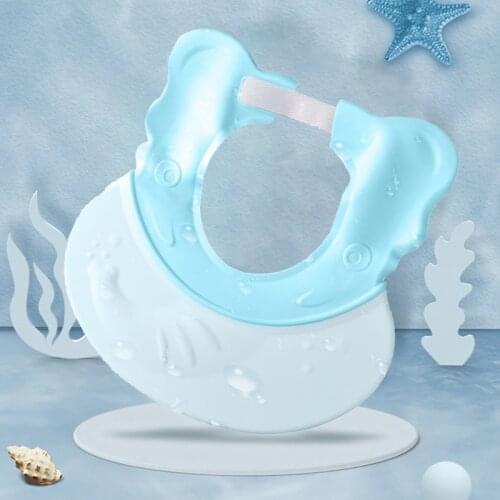 Baby Shampoo Cap with Ear Protection for Bathing Washing Hair Soft Hat Adjustable Waterproof Shampoo Shower Cap