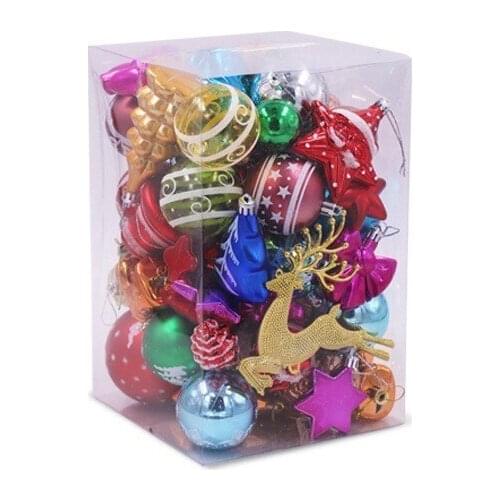 Mix Design Painted Christmas Tree Ball Baubles Xmas Party Holiday Hanging Ornament Christmas Decoration Supplies