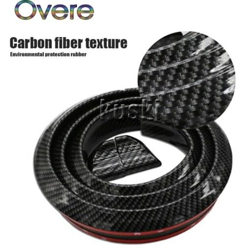 Overe 1Set Car Carbon Fiber Rear Spoiler Wing stickers For Hyundai Solaris I30 creta IX25 Suzuki Swift SX4 Lada Vesta Granta