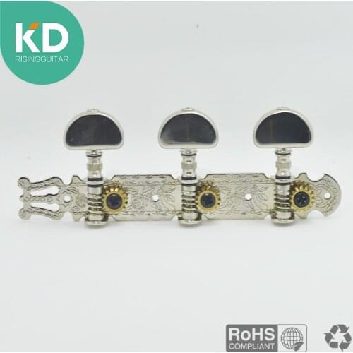 2 PC per set Classical Guitar String Tuning Pegs Machine Heads half round Button