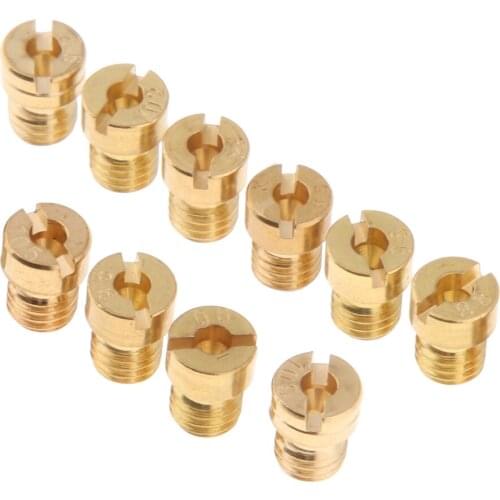 20 Pieces M5 Thread Motorcycle Carburetor Carb Main Jet Kit 85-105 Size Injector Nozzle for Dirt Bike