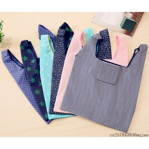 500pcs Reusable Foldable Shopping Bags Polyester Grocery Bags Gift Bag