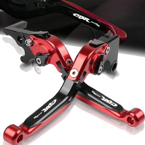 Motorcycle CNC Accessories Adjustable Brake Clutch Levers For Honda CBR600RR CBR 600RR CBR600 RR 2003 2004 2005 2006 With Logo