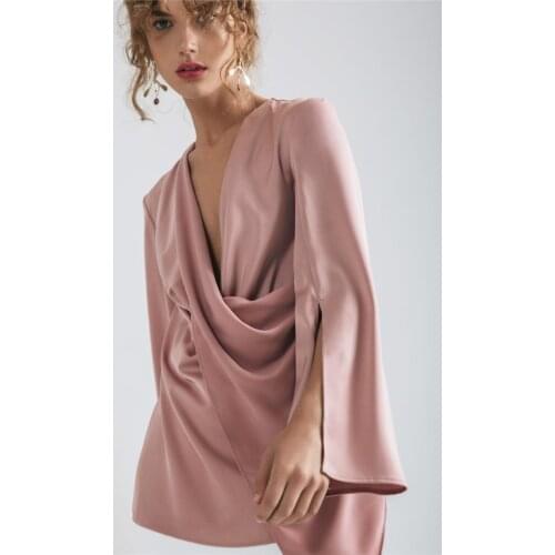Amyenjoylife Satin Blouses