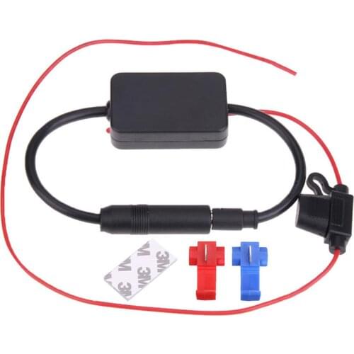 DC10~15V Car Radio Antenna FM/AM Radio Signal Amplifier Booster Car Antenna Aerials 80-108MHZ For Marine Boat Auto