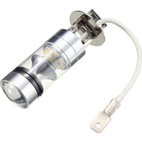 Car LED Fog Light H3 H1 100W 2323 20SMD 6000K White High Power H3 led Bulbs for Fog Lights