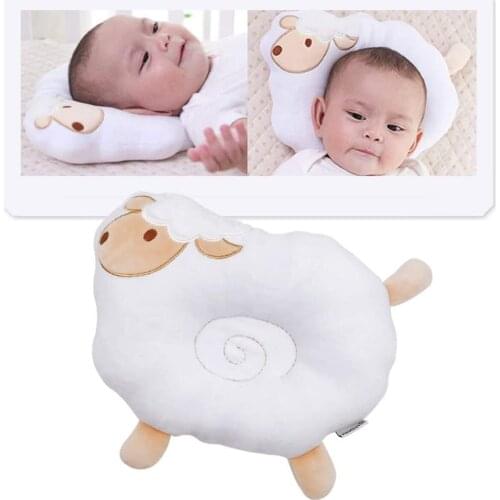 Baby Pillow Lamb Soft Down Cotton Animal Style Simple White Color Multifunction Nursing Tool