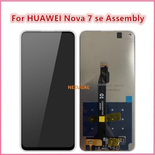 For Huawei nova 7 SE LCD Display Touch Screen Digitizer Assembly Replacement For Huawei nova 7se CDY-AN00, CDY-NX9B LCD