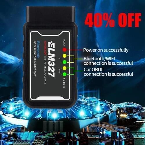 ELM327 V1.5 OBD2 Scanner PIC18F25K80 Bluetooth/wifi ELM327 Car Diagnostic Tool for Android IOS PK Vgate icar 2 OBDII Reader