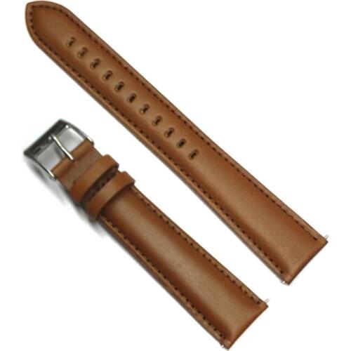 YQI Italy Oily Calf Genuine Leather Watch Strap 22mm Watchband Light Brown watch band Lengthening for watch Free Shipping