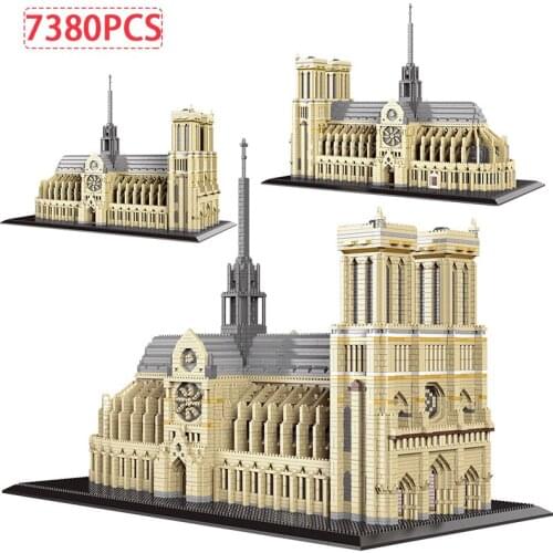 City Mini Diamond Famous Potala Palace Architecture Blocks DIY Creator Notre Dame De Paris Building Bricks Toy For Children Gift