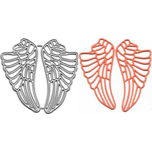 Angel Wings Metal Cutting Dies DIY Scrapbooking Album Paper Cards Making Decor Craft Embossing Stencil Clear Stamps And Die Cuts