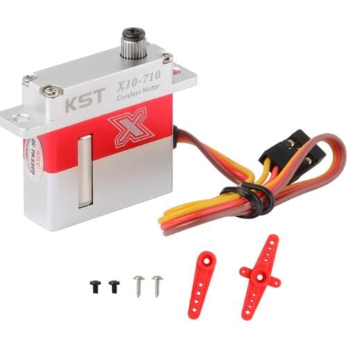 KST X10-710 7.5kg 0.10sec HV Slim Servo Motor Operation For RC Model Helicopter Airplane
