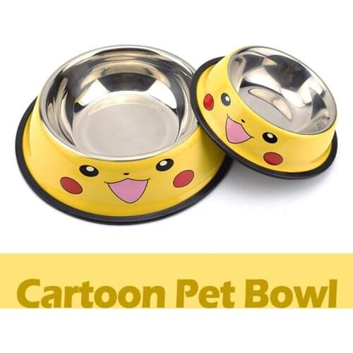 Pet Dog Bowl Cute Water Bowl for Dogs Cat Feeder Waterer Stainless Steel Durable Drinking Food Bowl Dog Accessories Pet Supplies