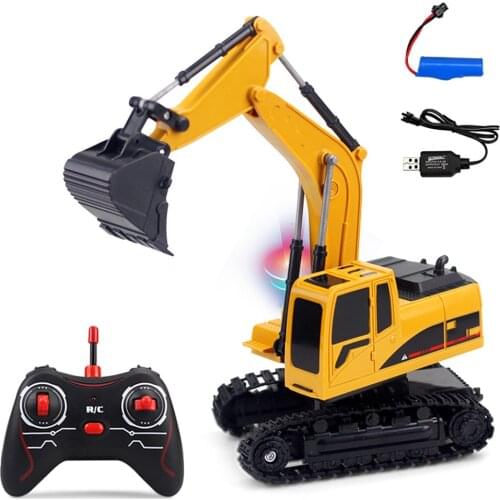 RC Remote Control Excavator Tractor Toys Vehicle Model Gift 270° Rotation
