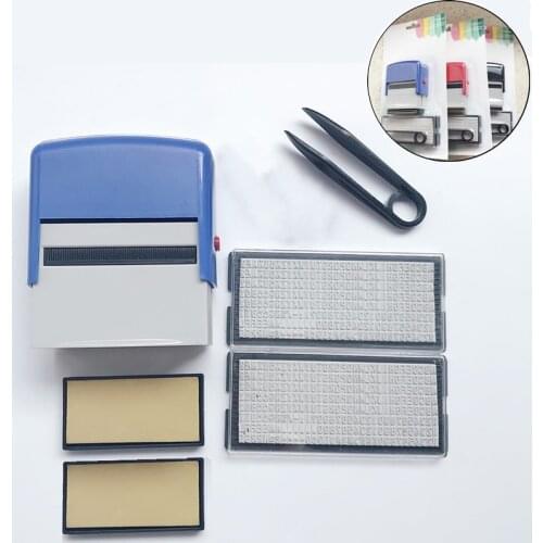DIY Number Letter Stamp Set Custom Self Inking Seal Set Dial Seal Business Address Name Handicrafts Printing Rubber Stamp