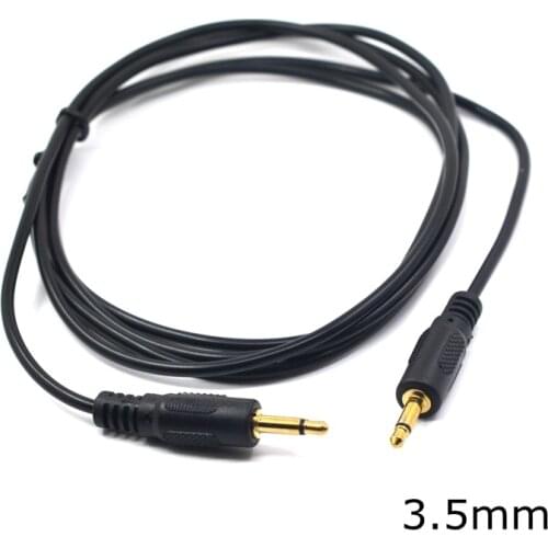 1.8M 3.5 mm Single Channel male 1/8" Mono Jack Plug male To male Single pole extension Cable AV Audio Video Adapter line 6FT