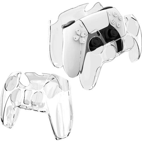 PC Transparent Gamepad Protective Case For PS5 Controller Protector Controle Cover Joystick Game Pad Accessories