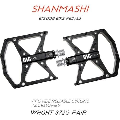 SHANMASHI ENZO MTB Pedals flat foot Ultralight Mountain Bike Pedals Aluminum Sealed 3 Bearing Anti-slip Bicycle Pedal BIke Parts