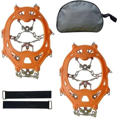 19 Tooth Crampons Stainless Steel Crampons Snow Skid Shoe Cover Outdoor Tools