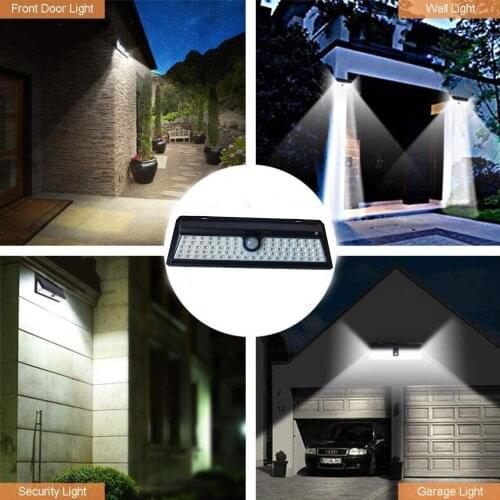 3 Modes 90LED Solar Light Outdoor Solar Lamp PIR Motion Sensor Wall Light Waterproof Solar Powered Sunlight for Garden Decoratio