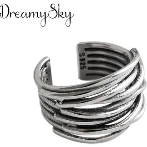 Vintage Multilayer Chains Rings For Women Charming Ring Bohemian Wedding Fashion Jewelry Party Gifts
