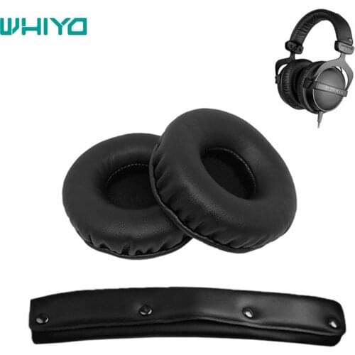 Whiyo 1 Pair of Pillow Ear Pads for Beyerdynamic DT770 DT990 Headset Cushion Cover Earpads Earmuff Replacement Parts