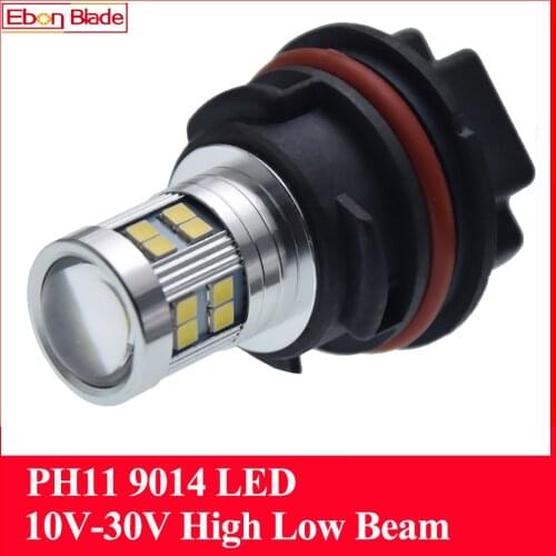 1Pcs PH11 9014 LED Motorcycle Headlight Bulb Scooter Moped ATV High Low Beam White 12V 24V DC For HONDA DIO Z4 AF54-56 ZX AF35