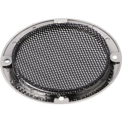 2 Pcs 3" inch Black Speaker Cover Decorative Circle Metal Mesh Grille