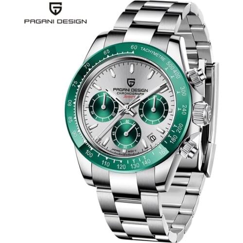 2021 PAGANI DESIGN 1644 Marke Chronograph Sport Uhren Männer Marke Quarz Luxus Wasserdichte Stainless Steel Uhr Uhr