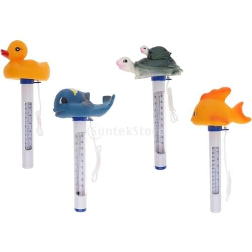 3pcs / 4pcs Hot Tub Floating Thermometer Pool&Spas Thermometer Floating Swimming Water Temperature w/ Rope