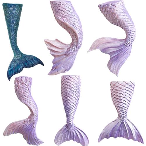 3D Mermaid Tail Silicone Mold Cupcake Topper Fondant Molds Cake Decorating Tools DIY Baking Candy Clay Chocolate Gumpaste Mould