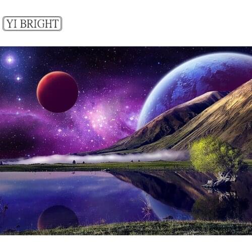 5D DIY Full Square Diamond Painting Cross Stitch Interstellar scenery 3D Diamond Embroidery Rhinestone Mosaic Home Decoration