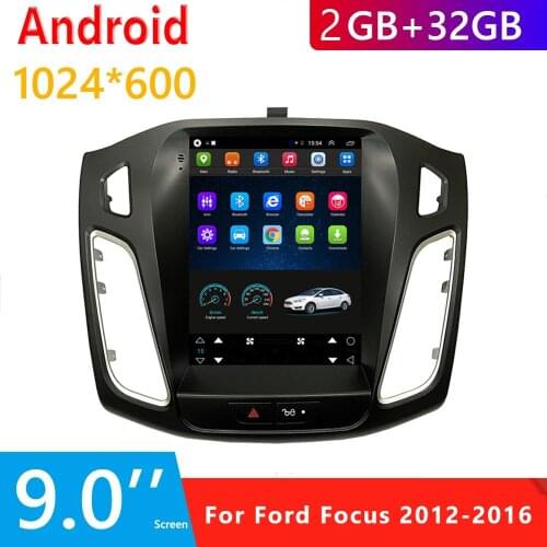 JOYINCAR Android 9.1 Vertical Tesla Screen Car Gps Multimedia Radio Navigation Player For Ford Focus 3 Mk 3 Salon 2012-2016