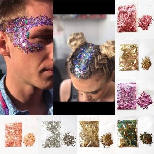 Shiny Glitter Sequins for Eye Shadow Face Body Nails Festivals Tattoo Accessory Glitter Easy to Use