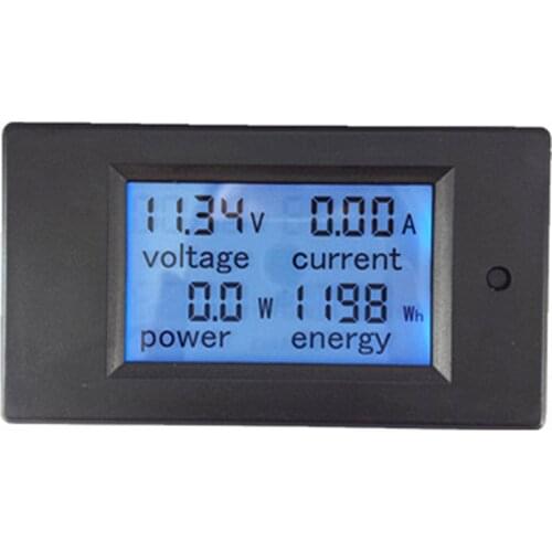 DC 6.5-100V 0-20A LCD Display Digital Ammeter Voltmeter Multimeter Current Voltage Power Battery Monitor Ammeter With Shunt