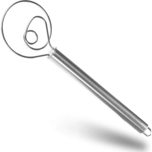 Danish Dough Whisk, Stainless Steel Dutch Bread Mixer, Blender Admixer for Cake Dessert Bread Pizza Pastry Food